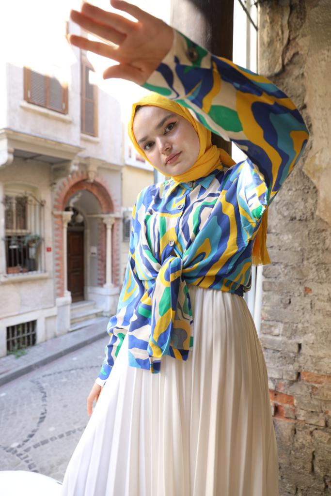 Colorful Striped Shirt Yellow