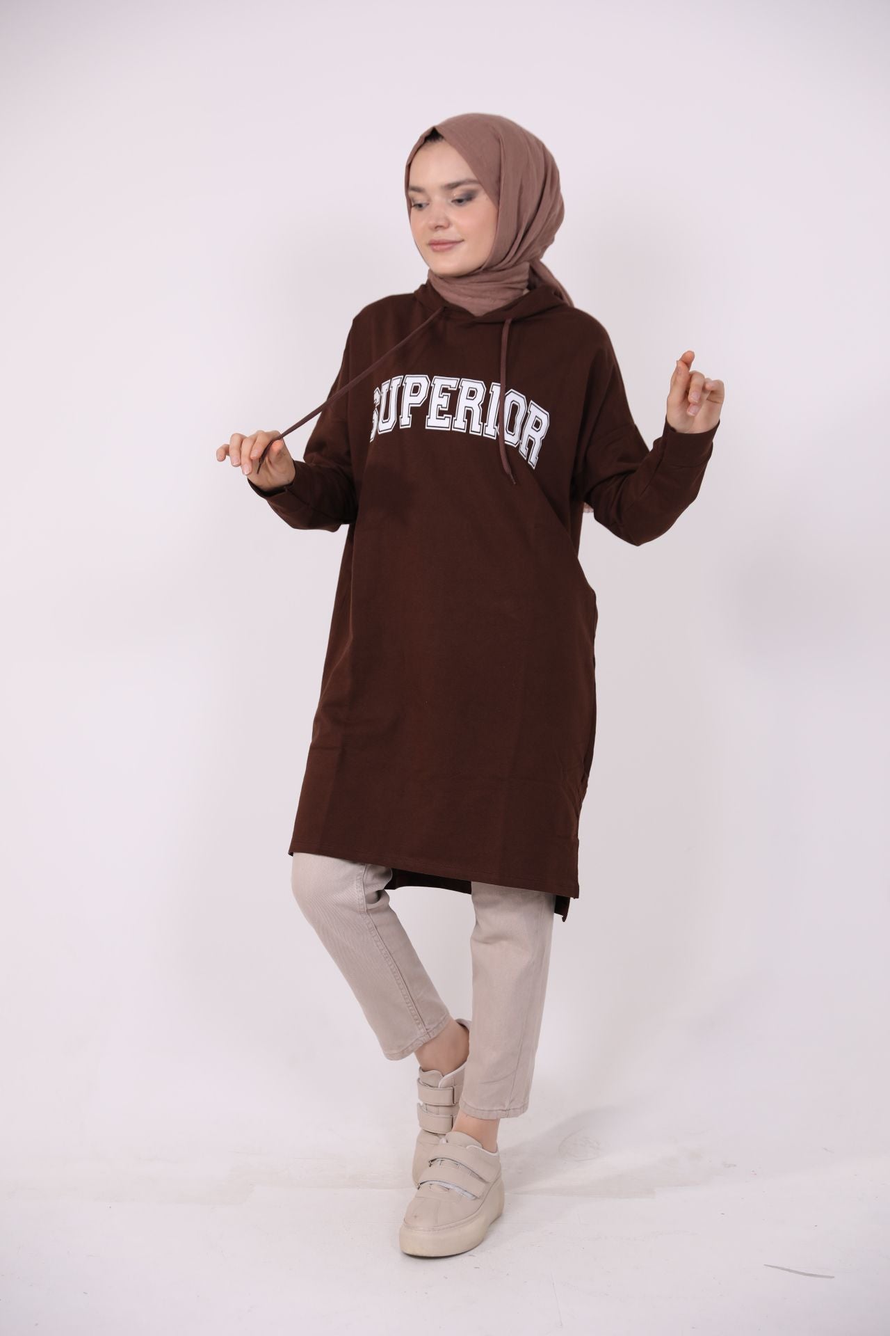 Superior Printed Sweat Brown