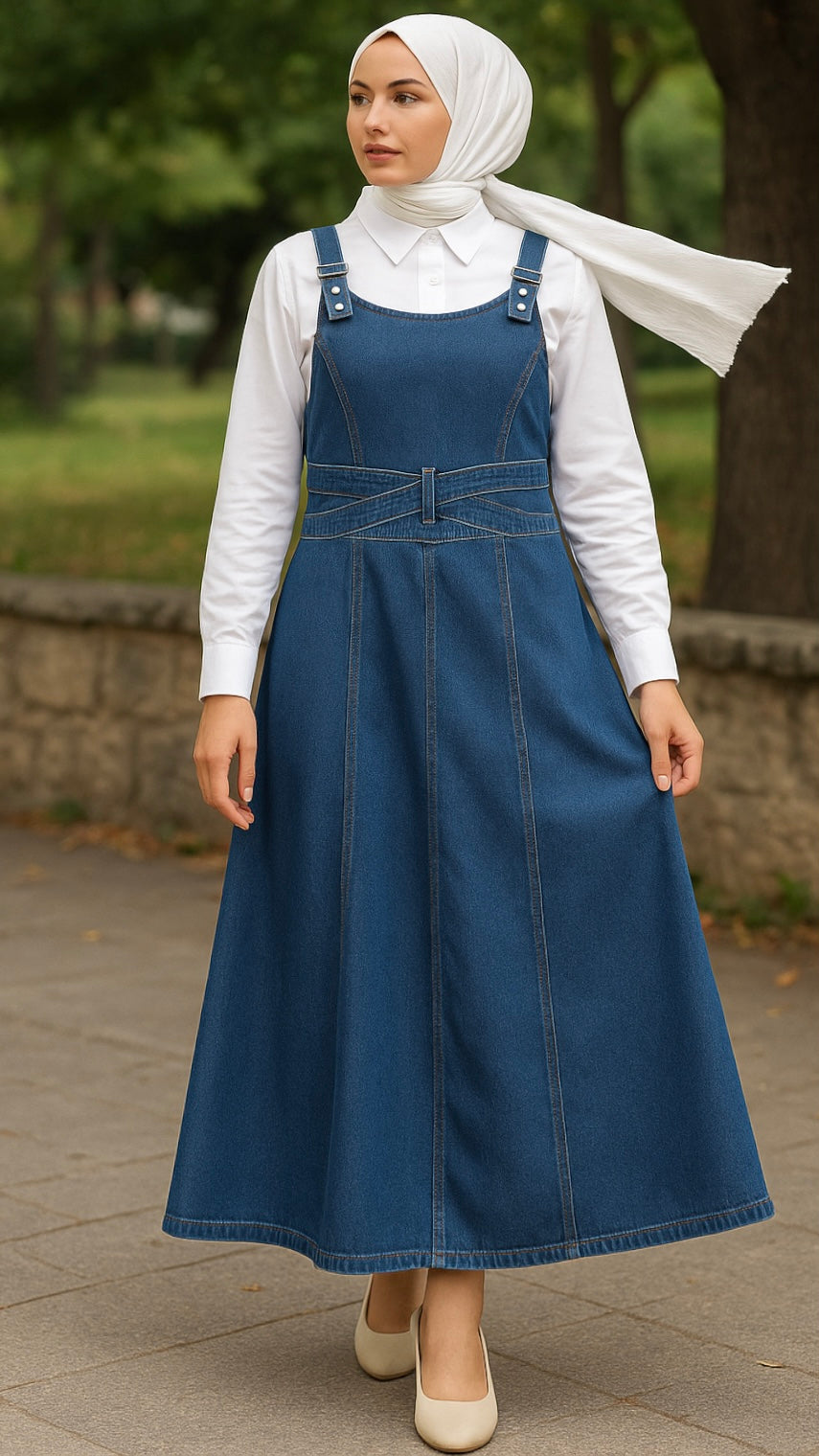 Çapraz Model Kot Jile Lacivert