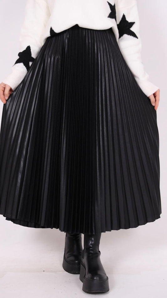 Pleated Skirt Black