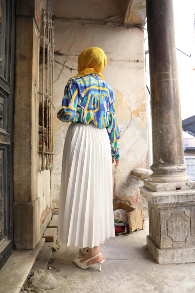 Colorful Striped Shirt Yellow