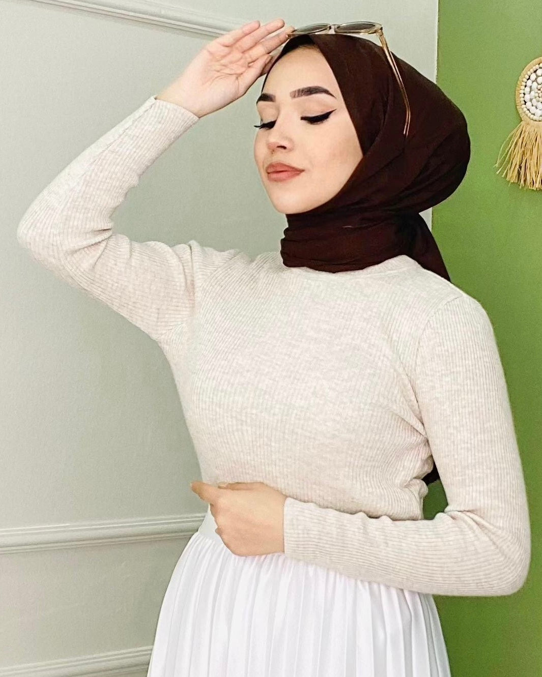 Turtleneck Knitwear Badi Beige