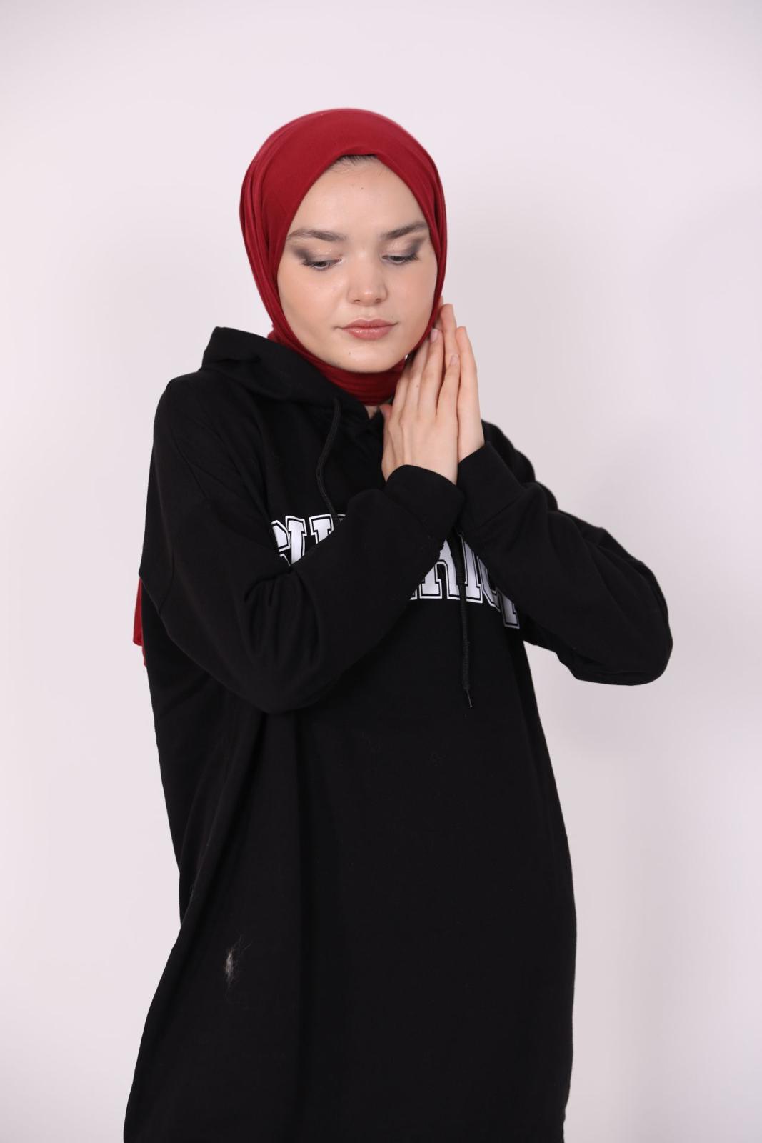 Superior Baskılı Sweat Siyah