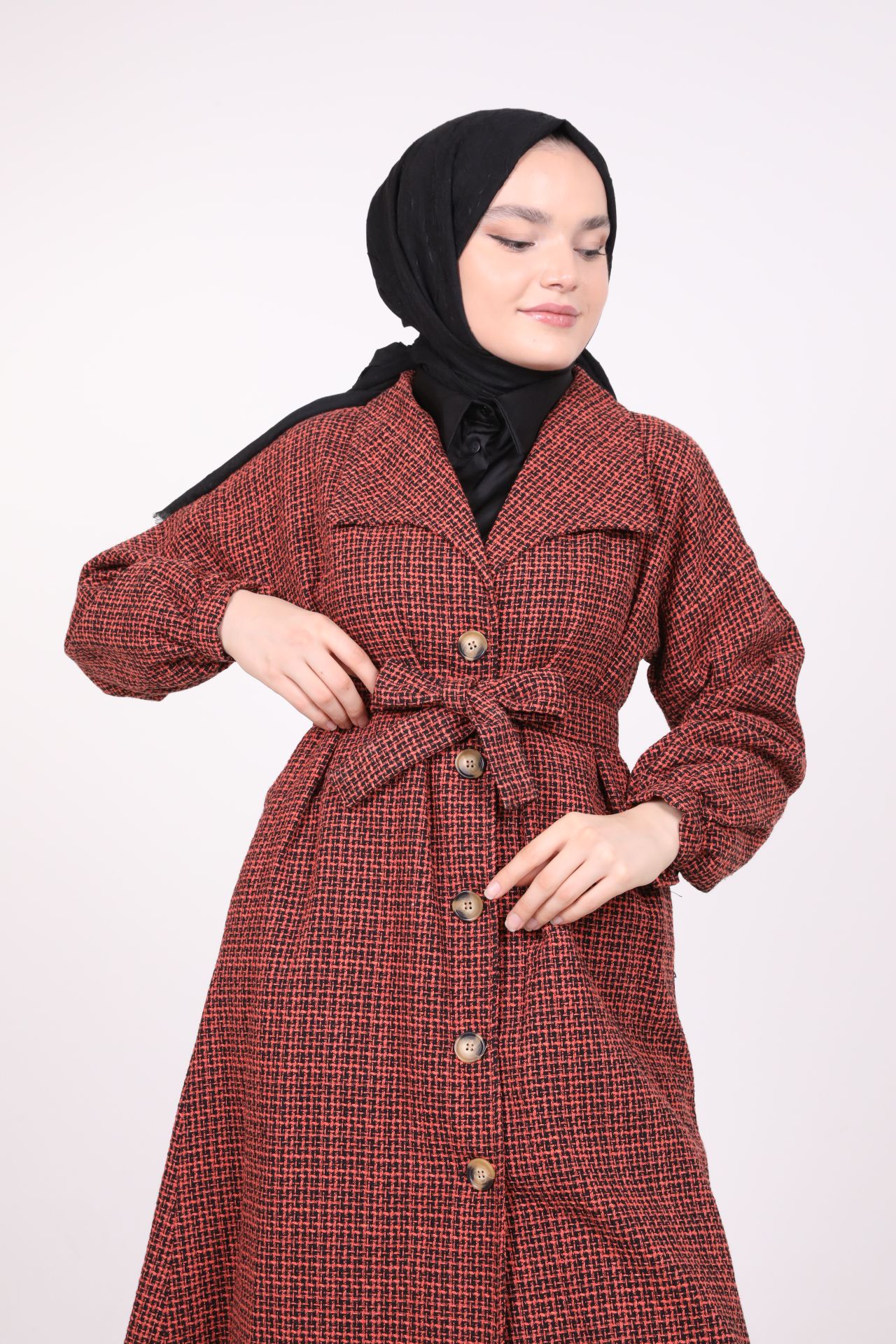 Şanel Fabric Lined Coat Tile