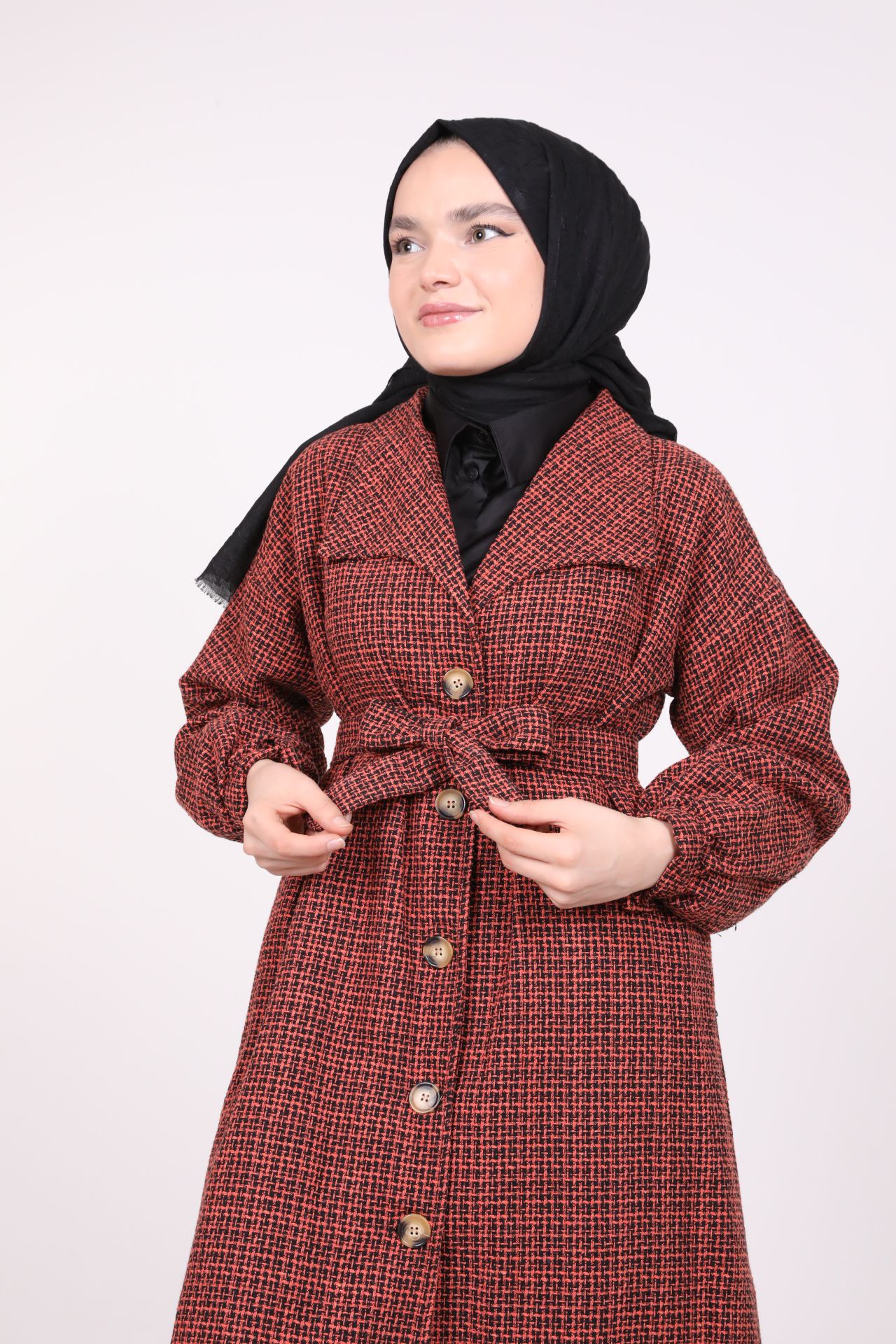 Şanel Fabric Lined Coat Tile