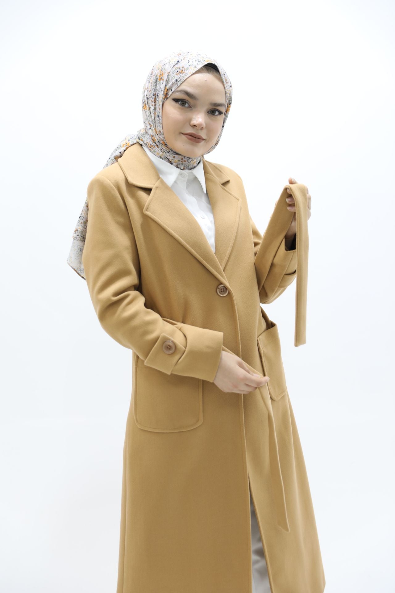 Cepli Kaşe Kaban Camel
