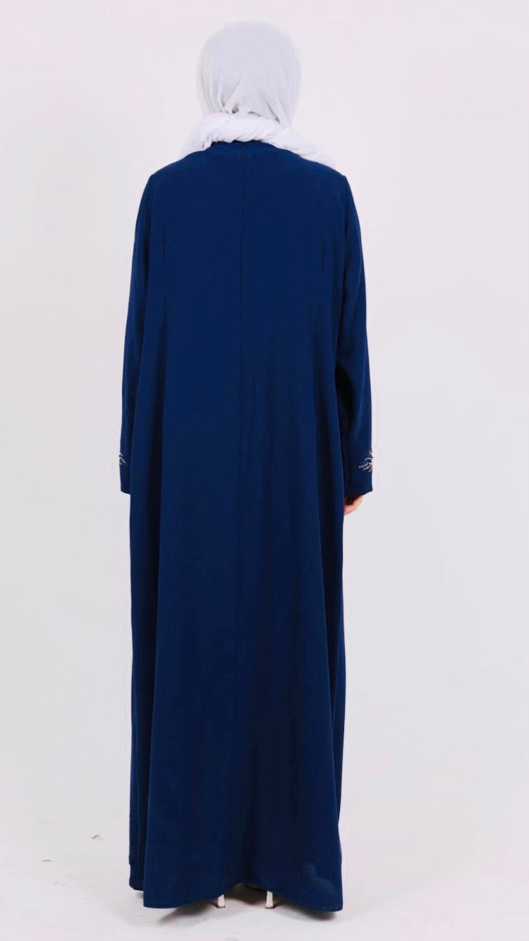 Tam Pelerinli Anne Model Elbise Lacivert
