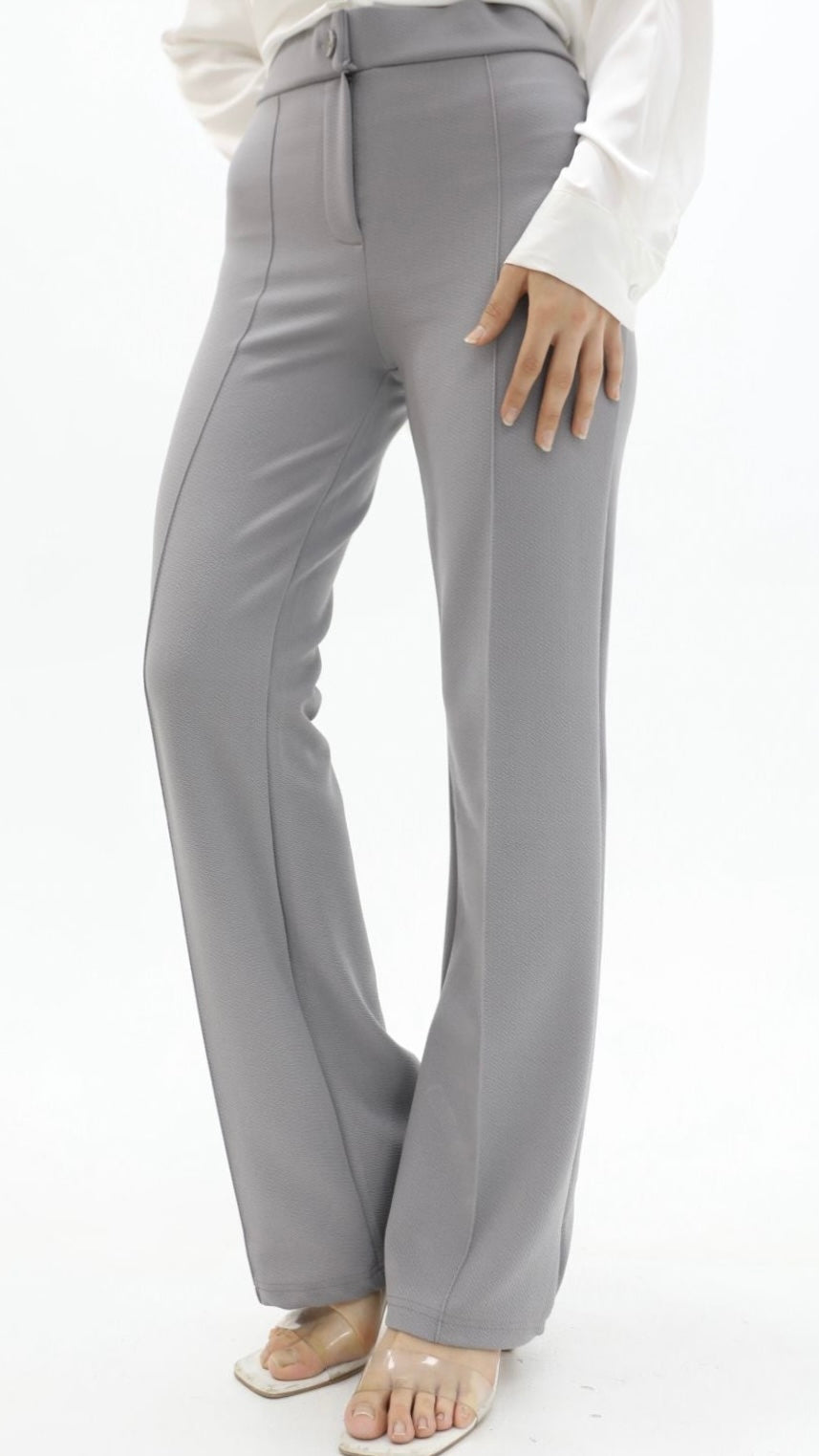 Çımalı Palazzo Trousers Gray
