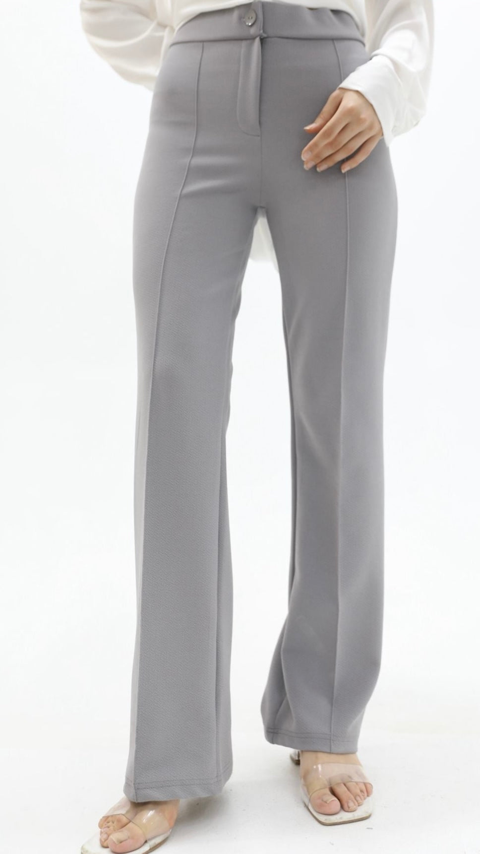 Çımalı Palazzo Trousers Gray