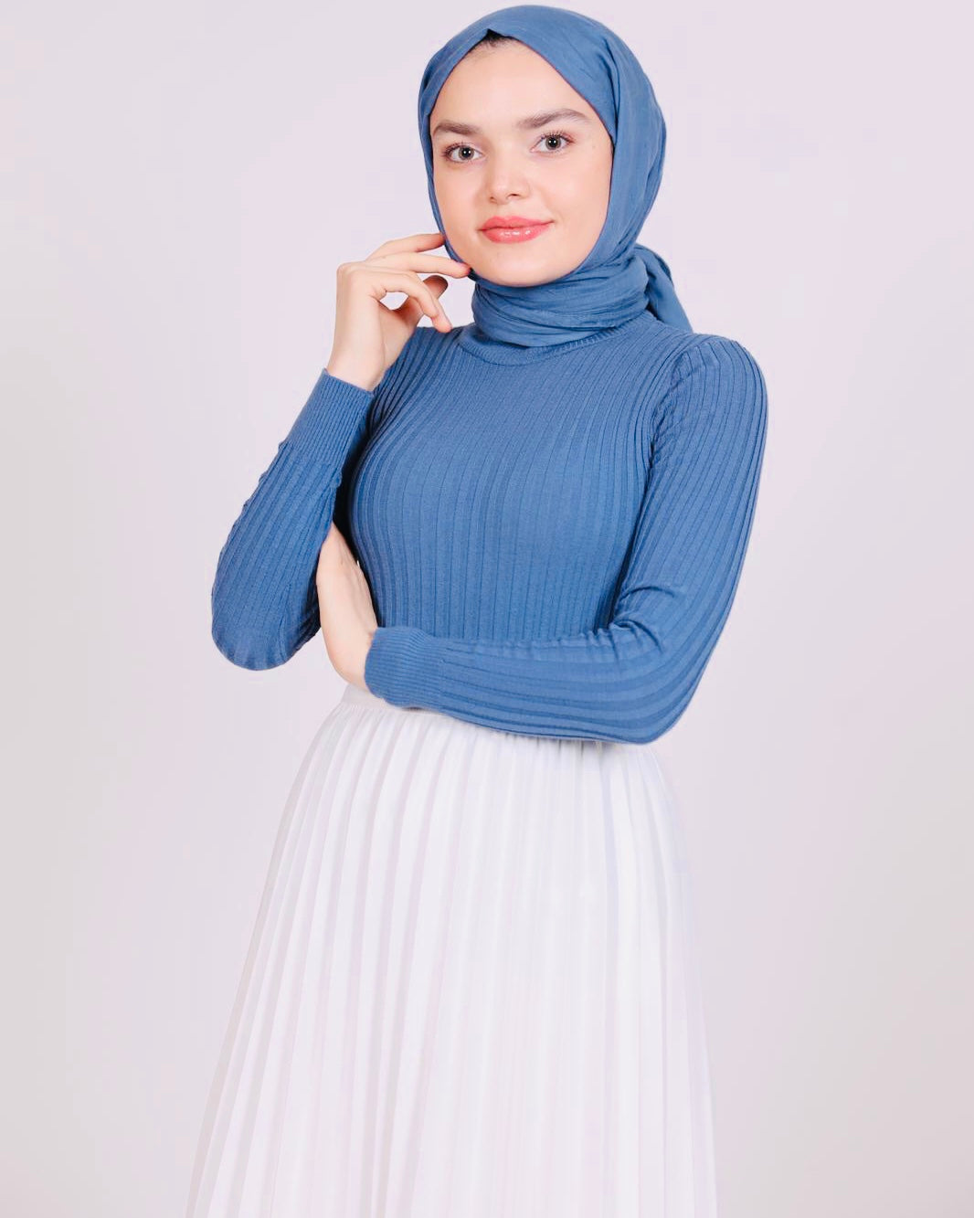 Turtleneck Knitwear Badi Blue