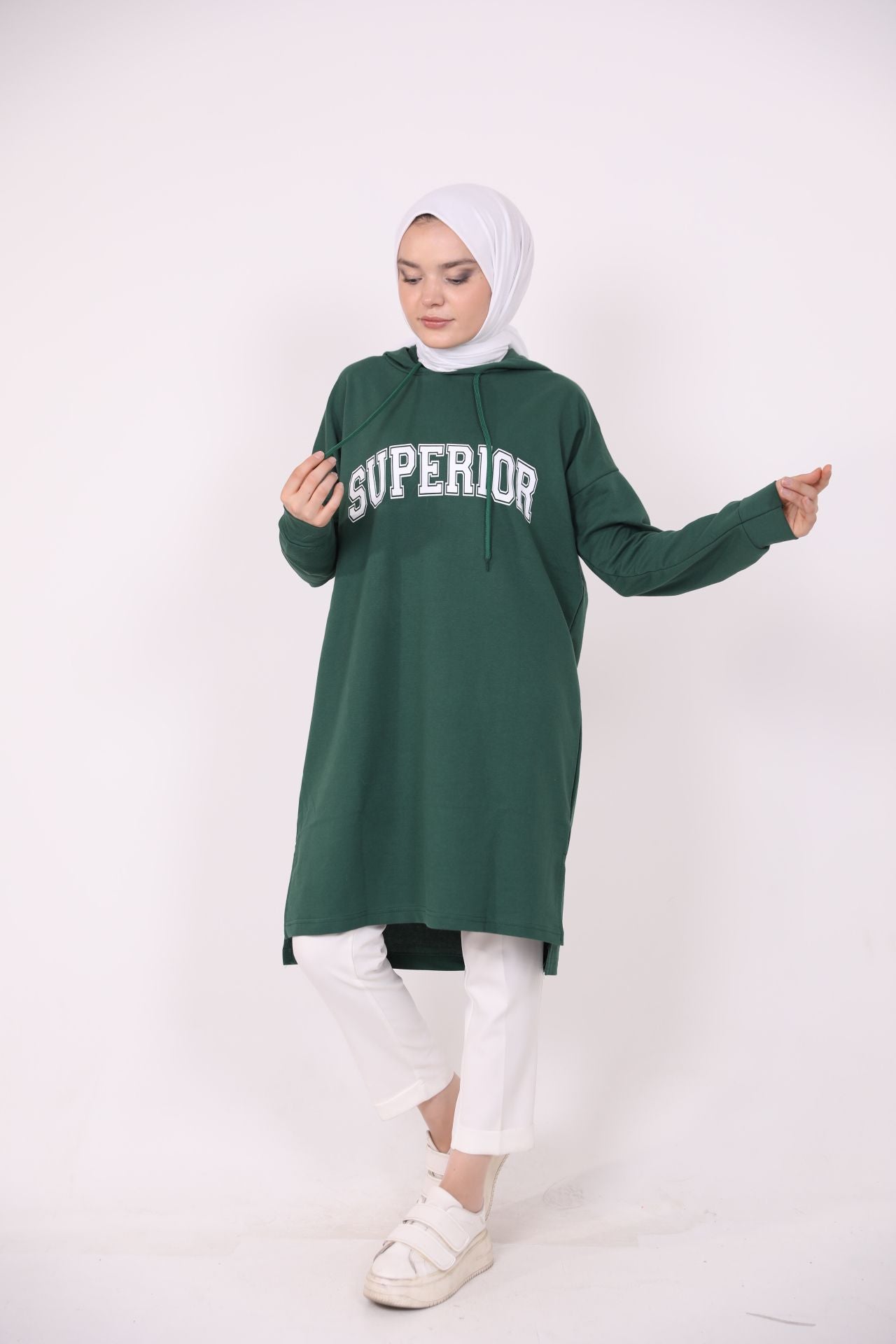 Superior Printed Sweat Green