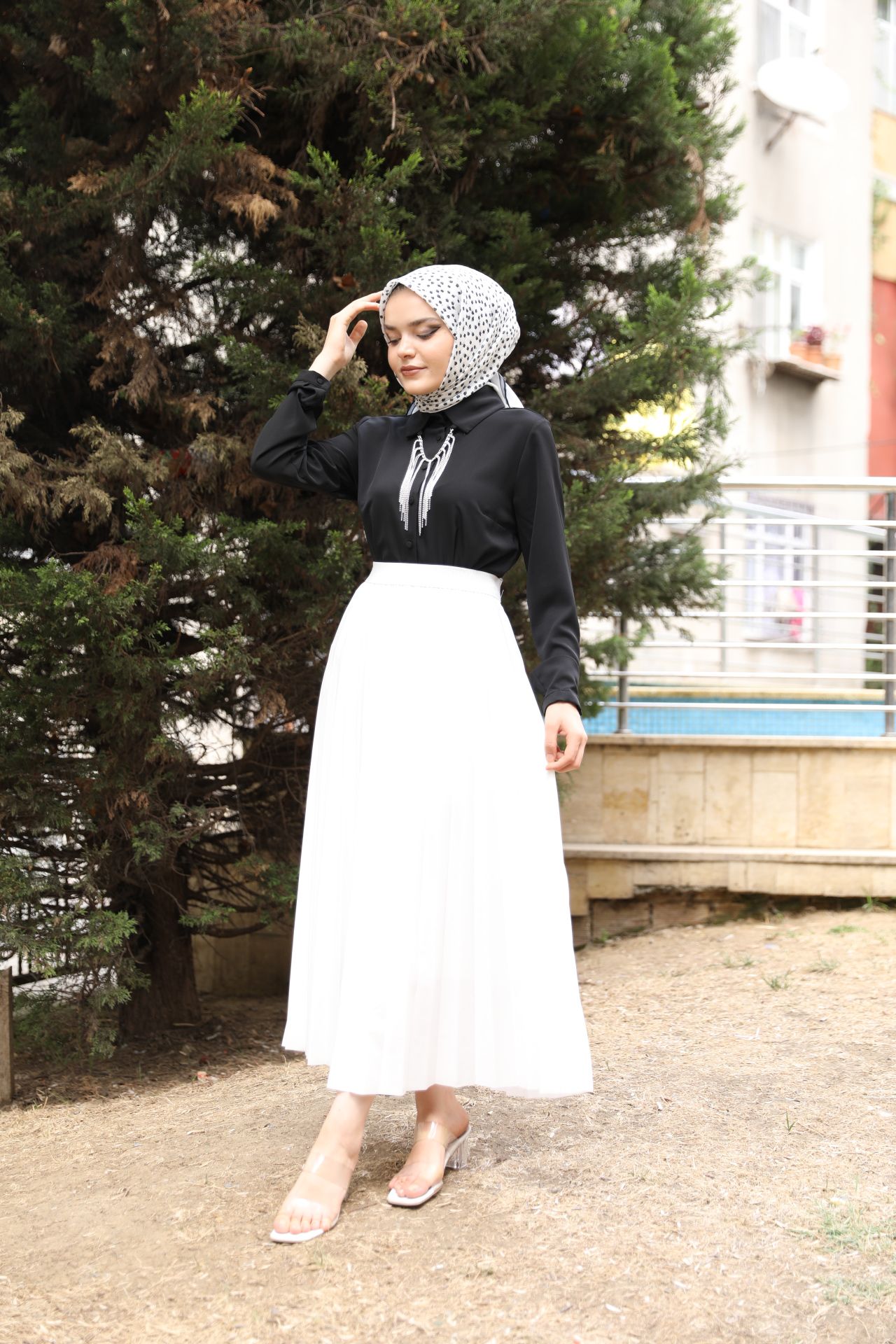 Zincirli Bluz Siyah