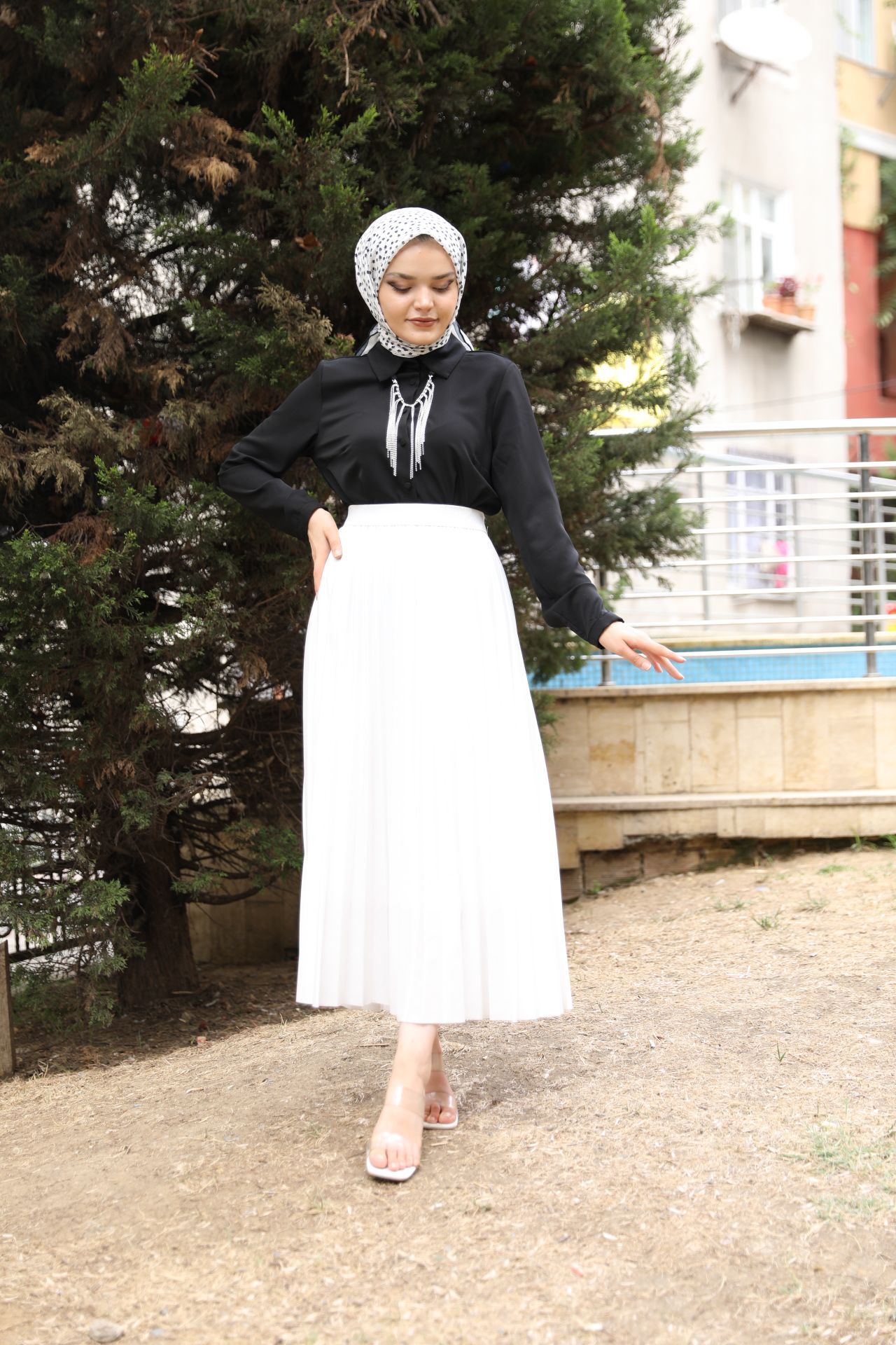 Zincirli Bluz Siyah