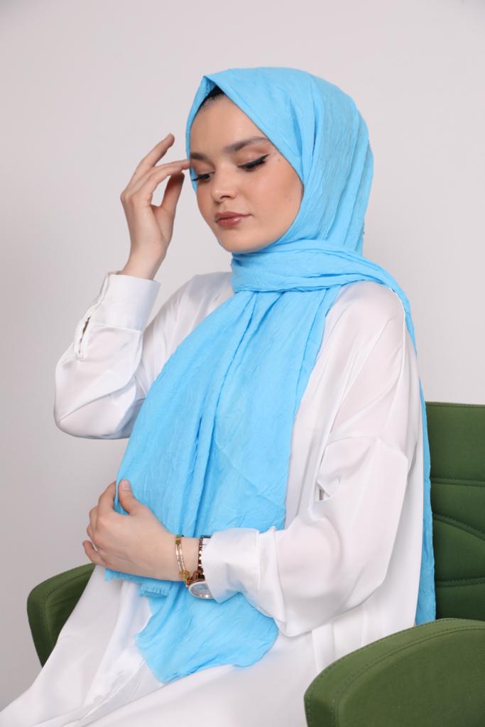 Bamboo Model Shawl Blue