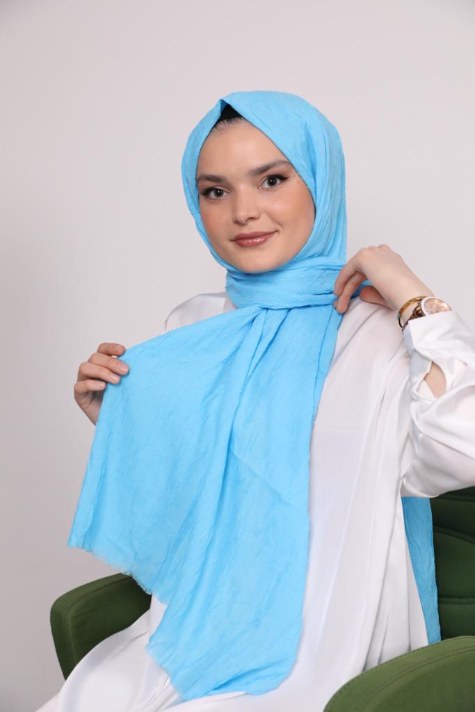 Bamboo Model Shawl Blue