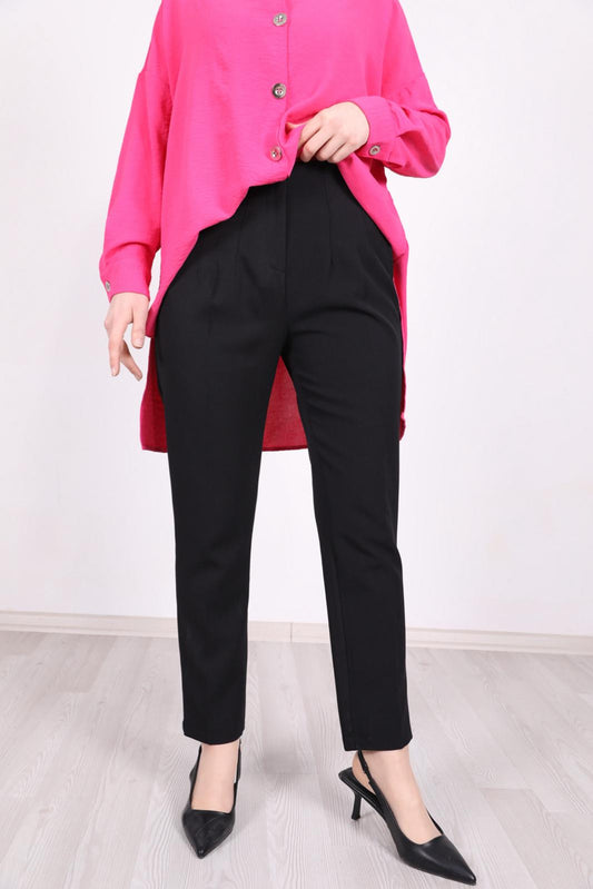 Zara Model Piliseli Pantolon Siyah