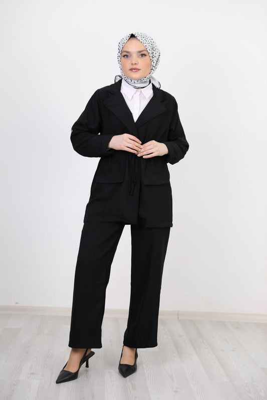 Jacketed Suit Black