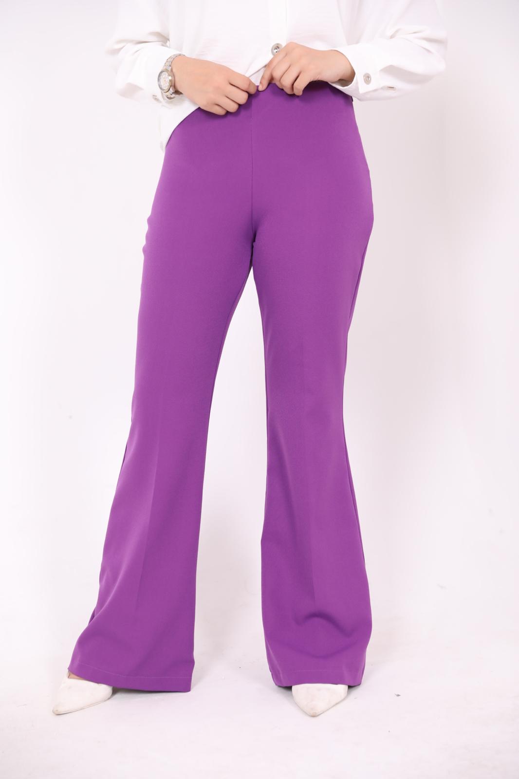 High Waist Spanish Trousers Purple