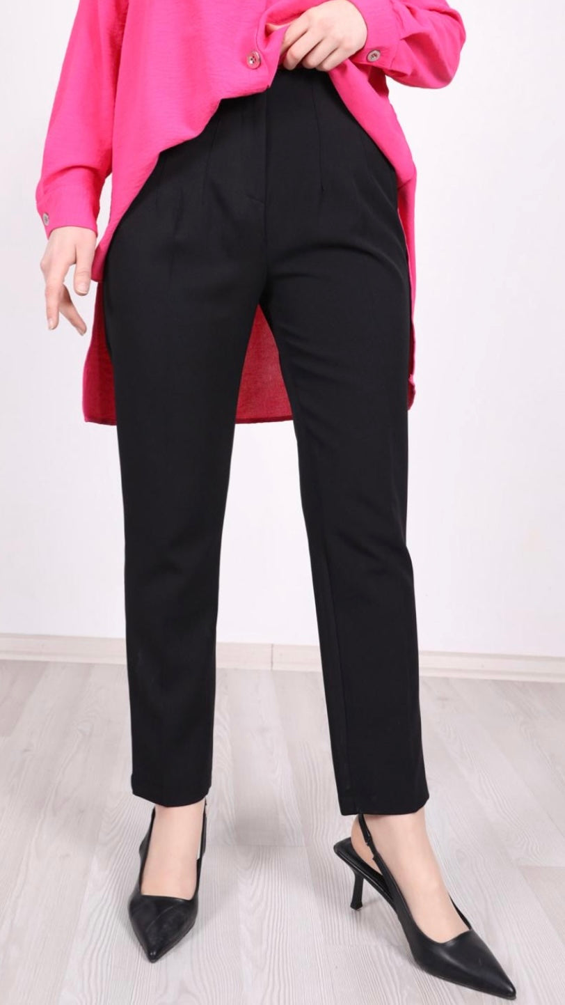Zara Model Piliseli Pantolon Siyah