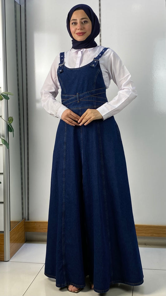 Çapraz Model Kot Jile Lacivert