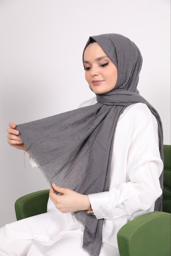 Bamboo Model Shawl Gray