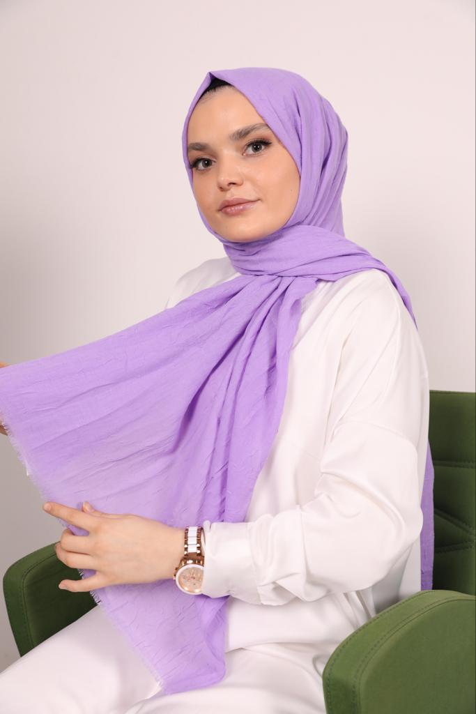 Bamboo Model Shawl Lilac