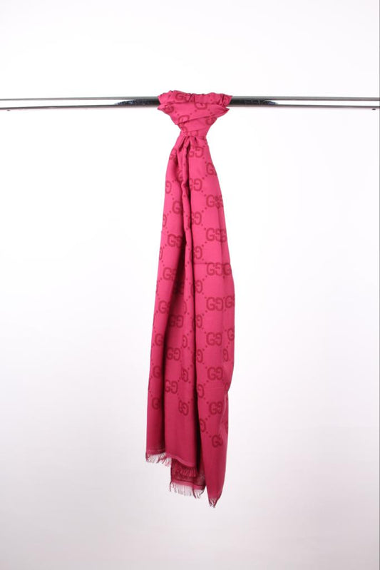 Ring Pattern Shawl Red