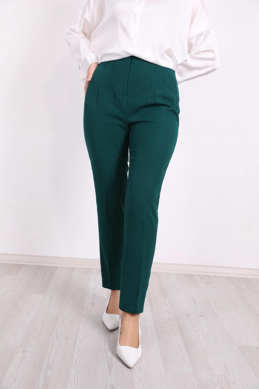 Zara Model Piliseli Pantolon Yeşil