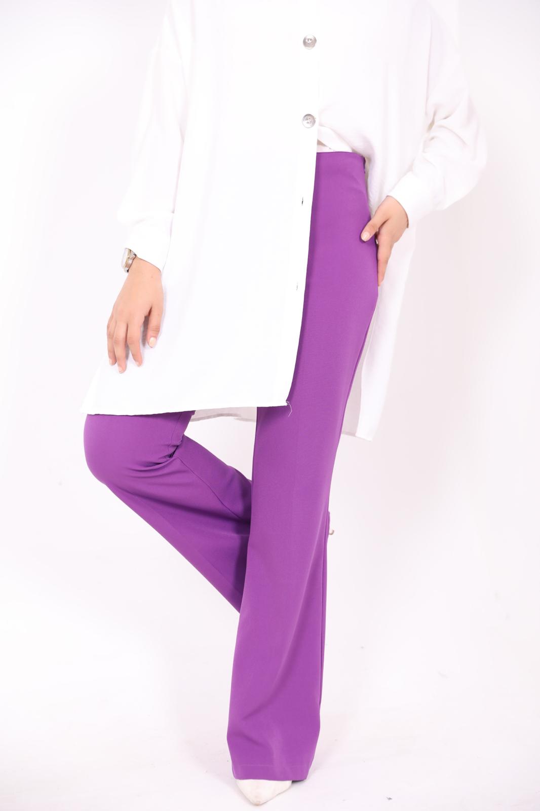 High Waist Spanish Trousers Purple