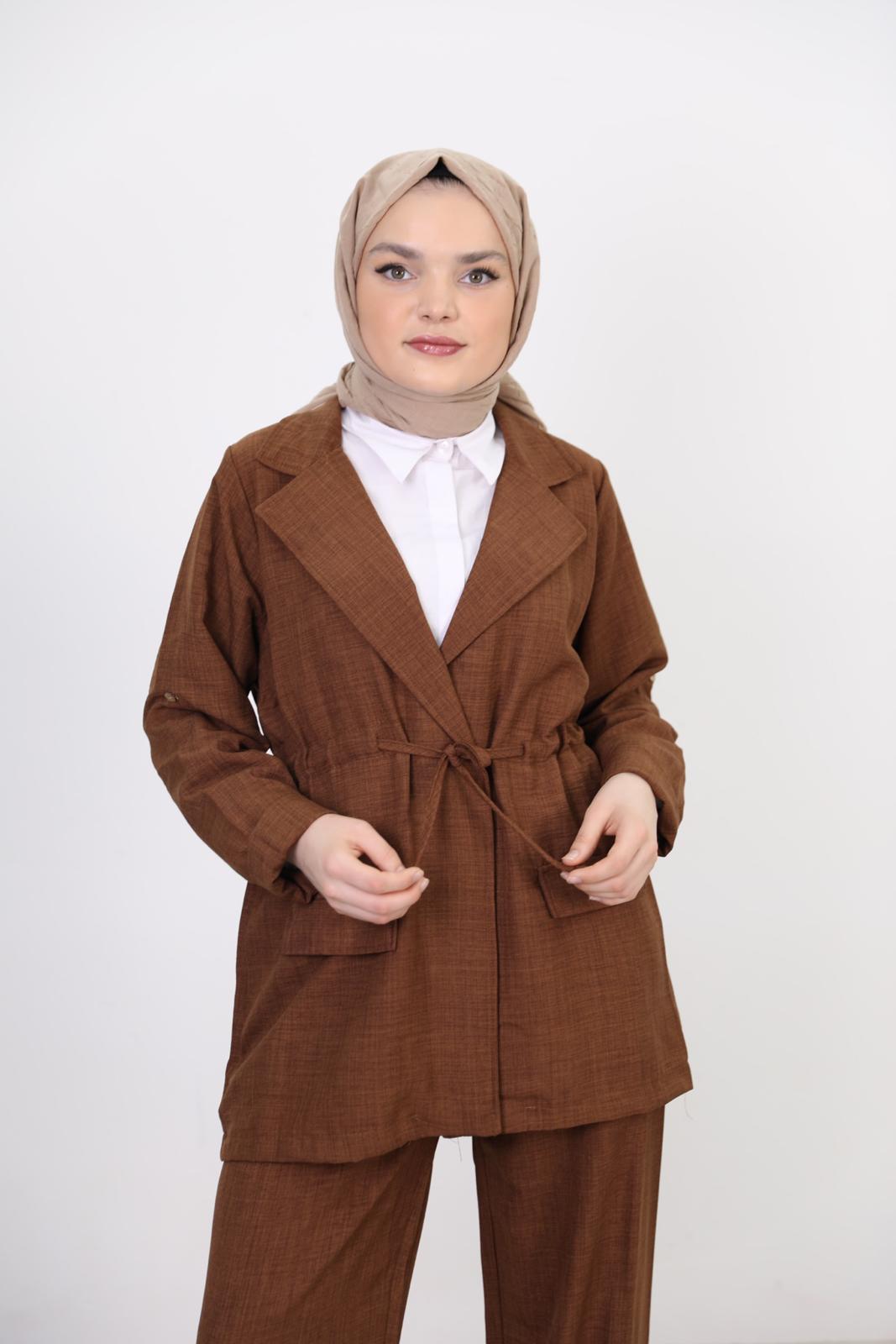 Jacketed Suit Brown