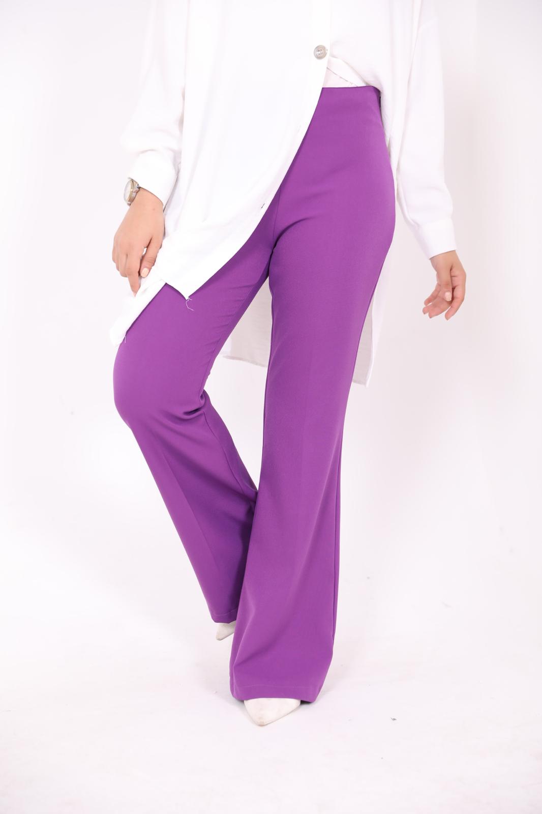 High Waist Spanish Trousers Purple