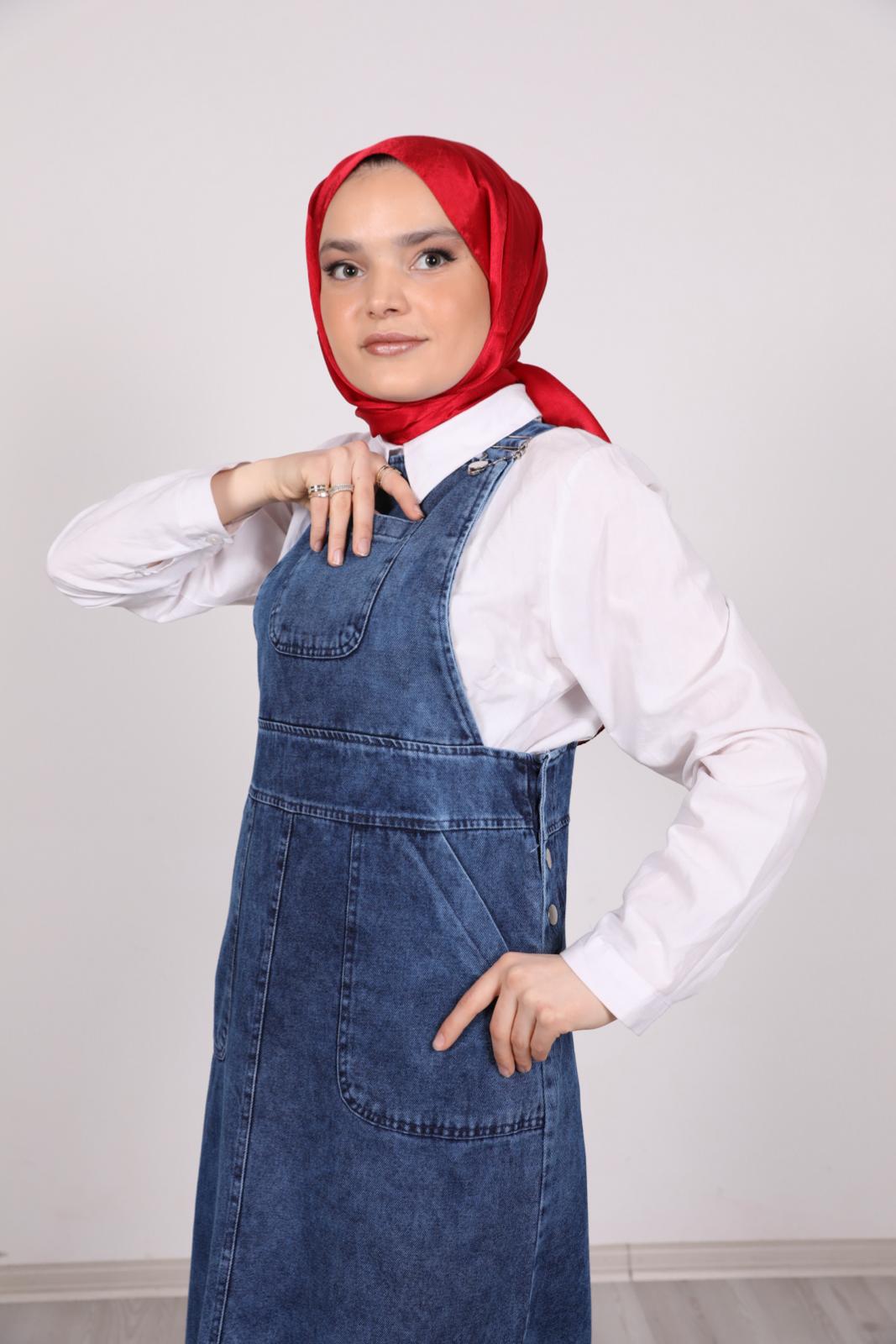 Jeans Slopet with Pockets Blue
