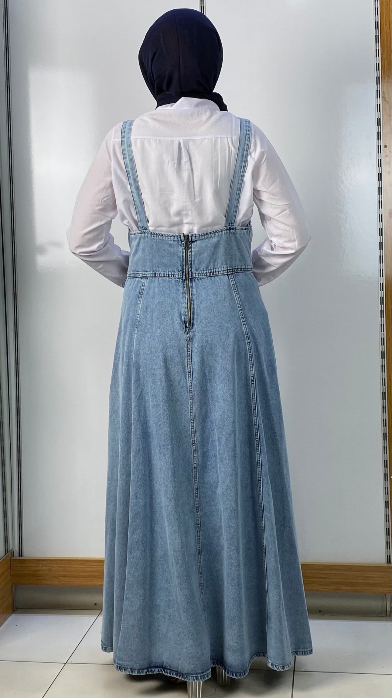 Çapraz Model Kot Jile Mavi