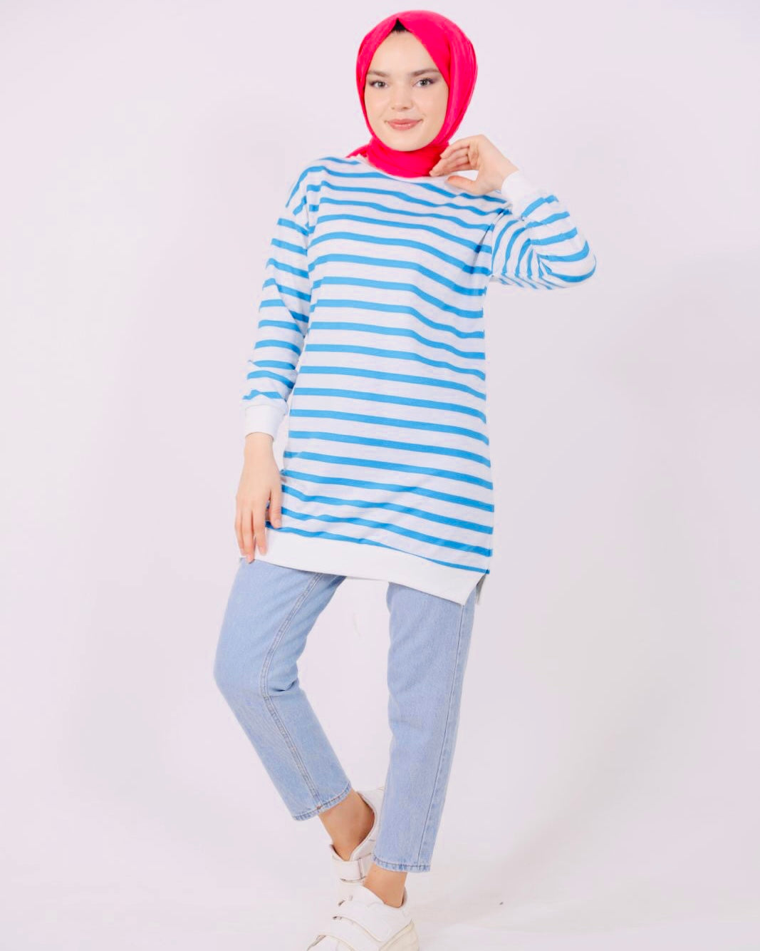 Striped Sweat Blue