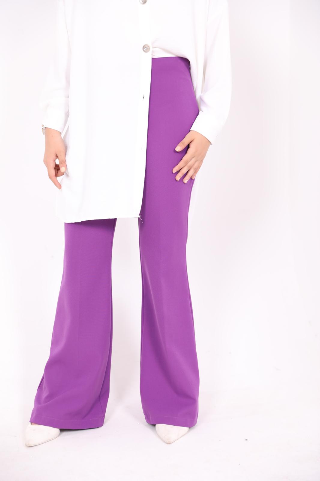 High Waist Spanish Trousers Purple