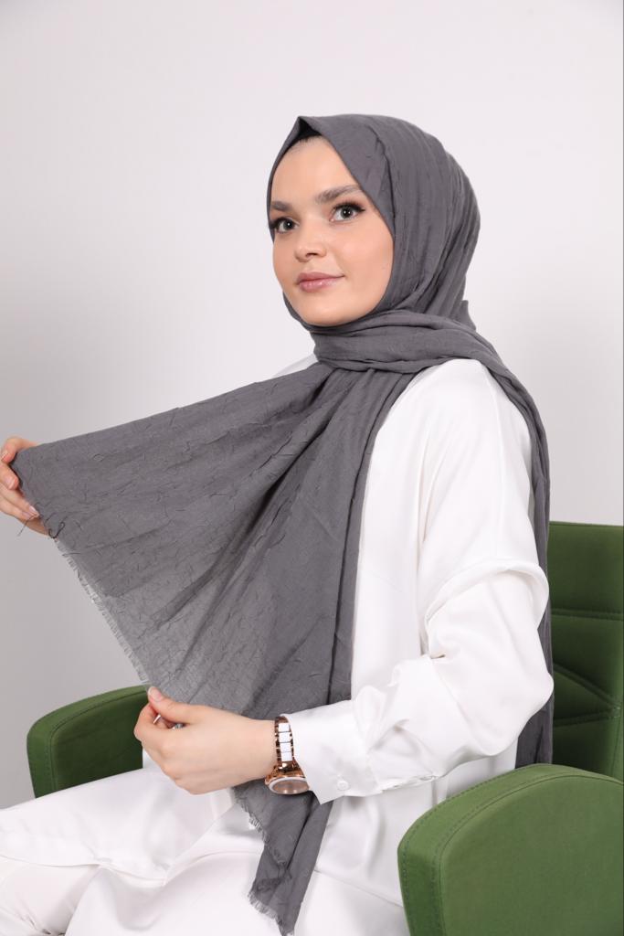 Bamboo Model Shawl Gray